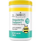 Zarbee’s Children’s Regularity Support Prebiotic Fiber Powder, Flavorless, Sugar Free, Gluten-Free, Daily Fiber Supplement for Kids & Toddlers 1 to 12 Years, 5.82 oz