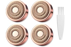 AIJALY Gen 2 Replacement Heads Compatible with Flawless Facial Hair Remover, Replacement Blades，Rose Gold (4 Pcs)