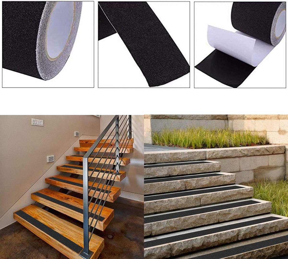 ONTWIE 33ft X 2inch Anti Slip Safety Tape, Black Non Slip Tape High Traction, Best Grip, Friction - Image 5