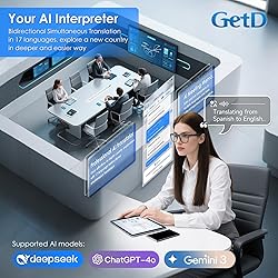 GetD AI Glasses, AI Real-time Translation with 147