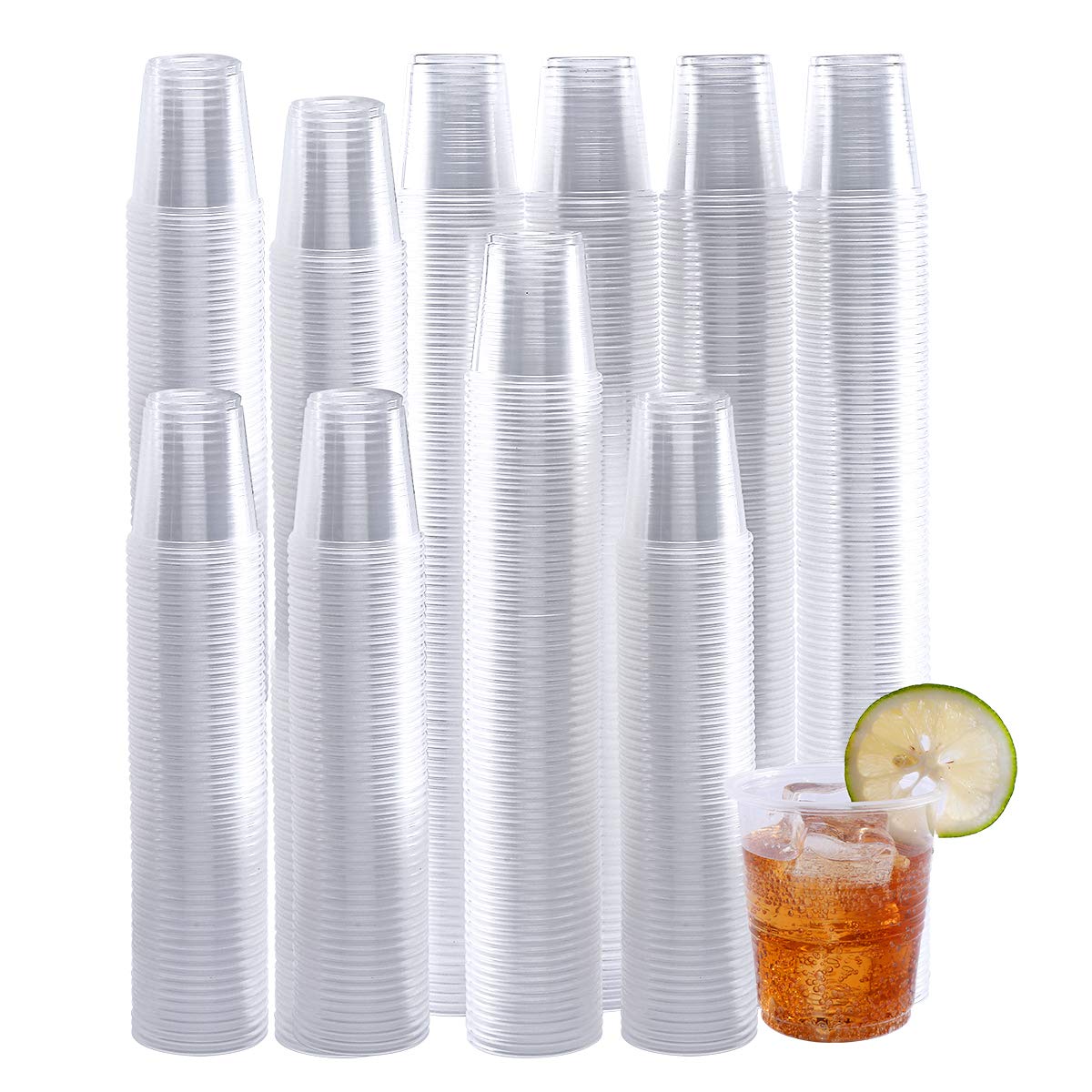 Photo 1 of 3oz Disposable Plastic Cups 500 Pack,Small Mouthwash Cups, Bulk Sample Tumblers for Home, School, Office, Parties, or Commercial Use