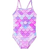 Tziharora Girls Swimsuit One Piece Bathing Suit Kids' Swimwear Quick Dry Summer Beach