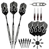 Viper Shot King Soft Tip Darts, 80% Tungsten 20 Grams, Professional Darts Plastic Tip Dart Set for Electronic Dartboard, Includes Nomad Case and Dart Accessories
