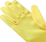 Vicloon Princess Dress Up Accessories Set 7Pcs Crown Gloves Wand Yellow 3-9 view 3