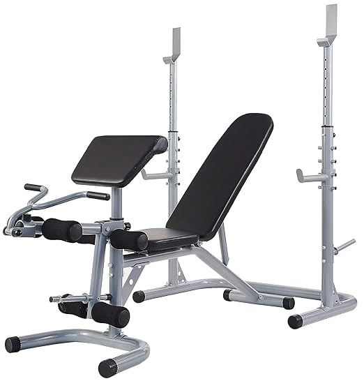 Sporzon! Multifunctional Workout Station Adjustable Olympic Workout