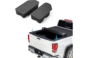 Shademax Stake Pocket Covers Custom Fit for 2019-2023 2024 GMC Sierra and Chevrolet Silverado Truck Bed Rail Hole Plugs Stake Pocket Caps Cover (Set of 2)