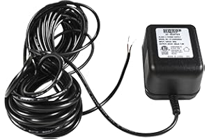 HQRP 24V AC Adapter Transformer Compatible with Ecobee Google Nest Honeywell Emerson Ecobee4 Smart WiFi Thermostat, Wyze Ring Blink Video Doorbell C-Wire, 25ft Cable, ETL Listed