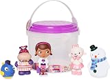 Disney Store Doc McStuffins 5 Pc Bath Toy Set Bath Time Bucket Figures