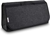 Vinsani Car Boot Organiser Bag Anti Slip Foldable Large Grey view 6