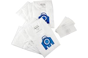 Miele Original AirClean 3D Efficiency GN Dust Bags for Vacuum Cleaners, 8 x Dust Bags, 2 x Motor Protection, 2 x Exhaust Filt
