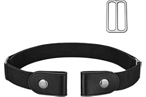 maikun No Buckle Women/Men Stretch Belt, Invisible Elastic Belt for Jeans Pants Dresses