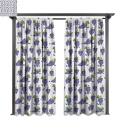 Amazon Com Bybyhome Outdoor Waterproof Curtain Vineyard Cute