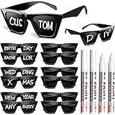Flutesan Personalized Sunglasses Party Favors Bulk Custom Sunglasses Markers for Adult DIY