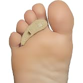 Steins Hammer Toe Crest Cushion and Buttress Pad Reduces Pressure from Calluses and Hammer Toes, Small Right, Beige, 3 Count