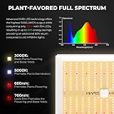 Mars Hydro TS1000 Grow Tent Kit 2.3x2.3ft LED Grow Light 4in Vent Kit view 3