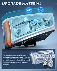 Nilight Headlight Assembly for 2003 2004 2005 2006
