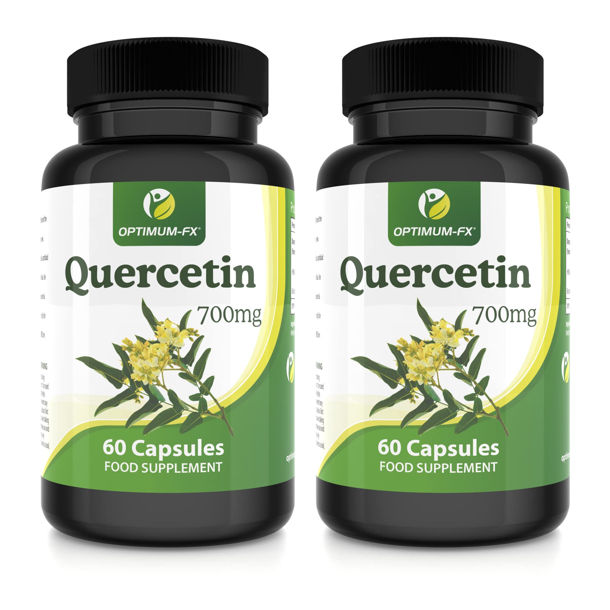 Quercetin 700mg Capsules Not Tablets High Strength Naturally High in Bioflavenoids – 60 Capsules