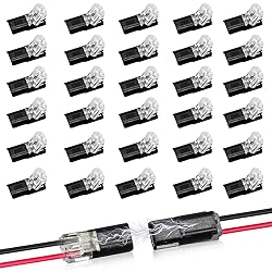 30Pcs Double-Wire Plug-in Connector Led Light Strip