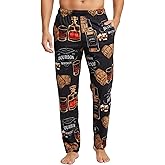 Funky Junque Men’s Funny Pajama Pants – Soft Lounge Sleep Novelty PJ Bottoms with Deep Pockets, Great for Men