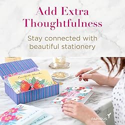 Papyrus Blank Cards with Envelopes, Bright Flowers