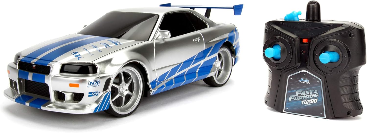 FAST & FURIOUS RC NISSAN SKYLINE GTR 1:24 SCALE, Multi-coloured