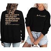 COLORFUL BLING Dear Person Behind Me Sweatshirt Women Mental Health Be Kind Inspirational Positive Pullover Top Blouse Shirt