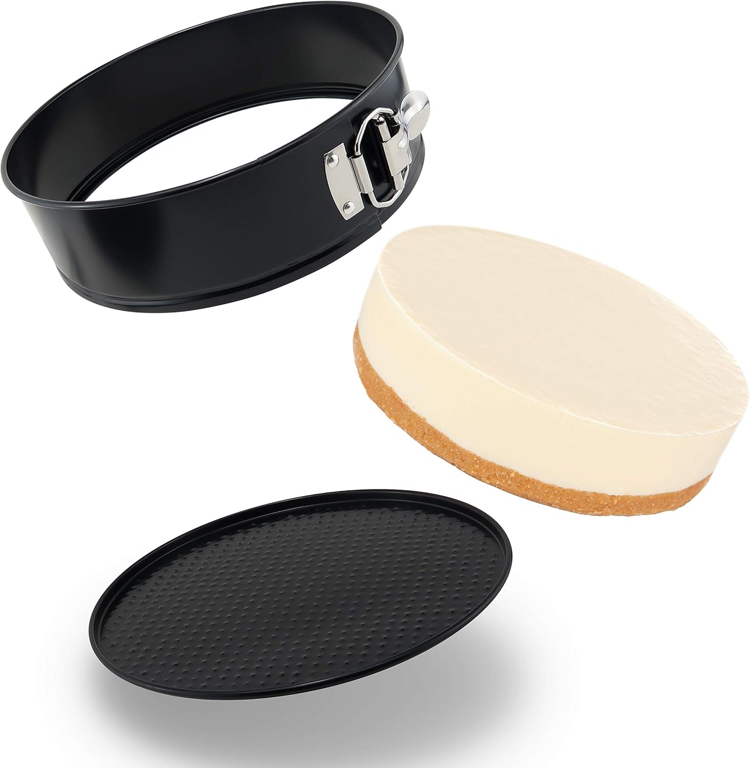 Zulay Premium 9 Inch Cheesecake Pan (Black): Kitchen & Dining