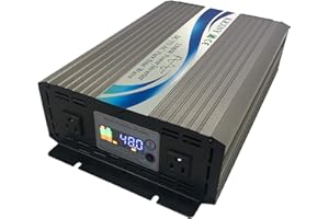 KRXNY 2500W Off Grid Pure Sine Wave Solar Power Inverter 48V DC to 110V 120V AC Converter 60HZ with LCD Display