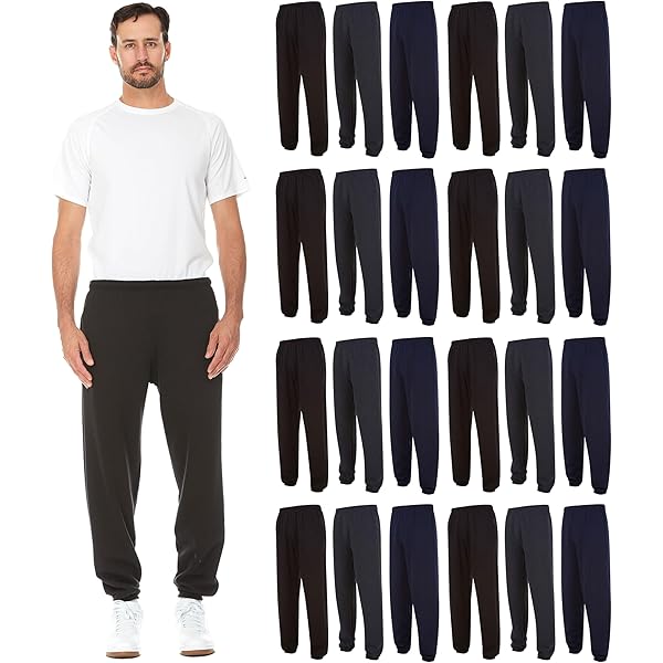 BILLIONHATS 24 Pack Mens Long Sleeve Light Colorful T-Shirts, 100% Cotton - Crew Neck Bulk Tees For Men Wholesale Sleeved T Shirt 24 Packs Size 5x Large - View #2