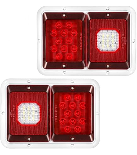 Partsam 2x Double RV Trailer Camper Tail Lights 24-2835 - View #3