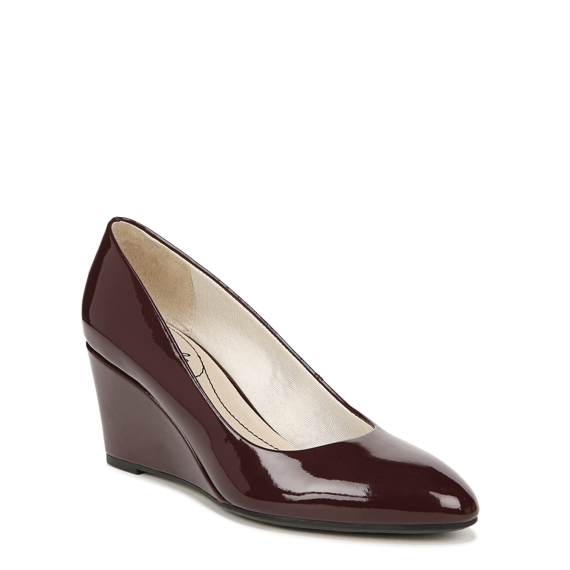 LifeStride Womens Gio Wedge Pumps Pinot Noir 7 M