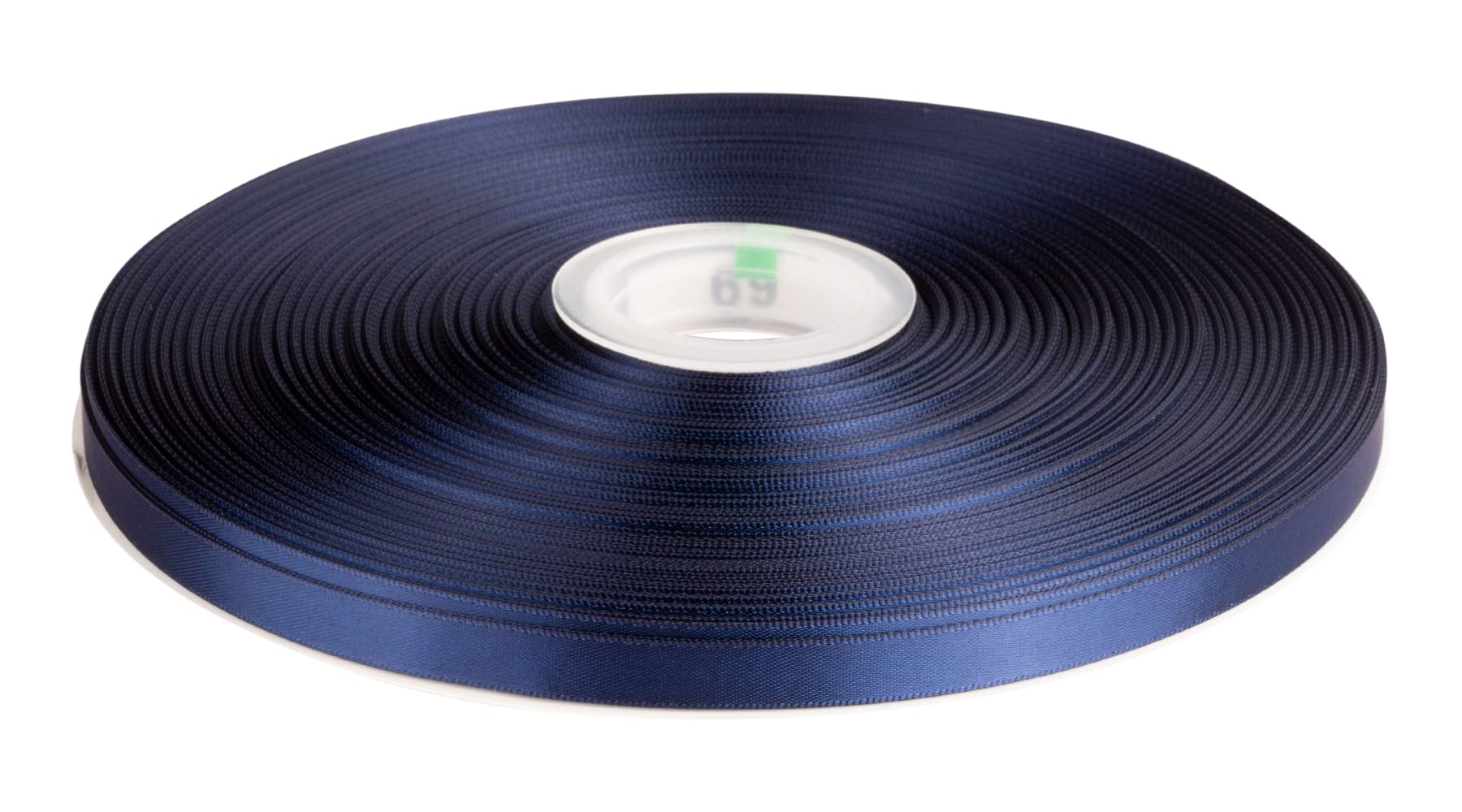 Double Faced Satin Ribbon, 9mm X 91M, Solid Polyester Ribbon for Gift Wrapping, Crafts, Wedding Party Ceremony Decoration, Floral Arrangement, Sewing (Navy) — image 1