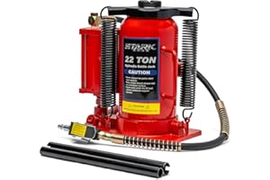 Stark USA 22 Tons Pneumatic Air Bottle Hydraulic Manual Bottle Jack Hoist Maintenance of Automobiles, Agricultural Vehicles, Trucks, Mobile Machinery