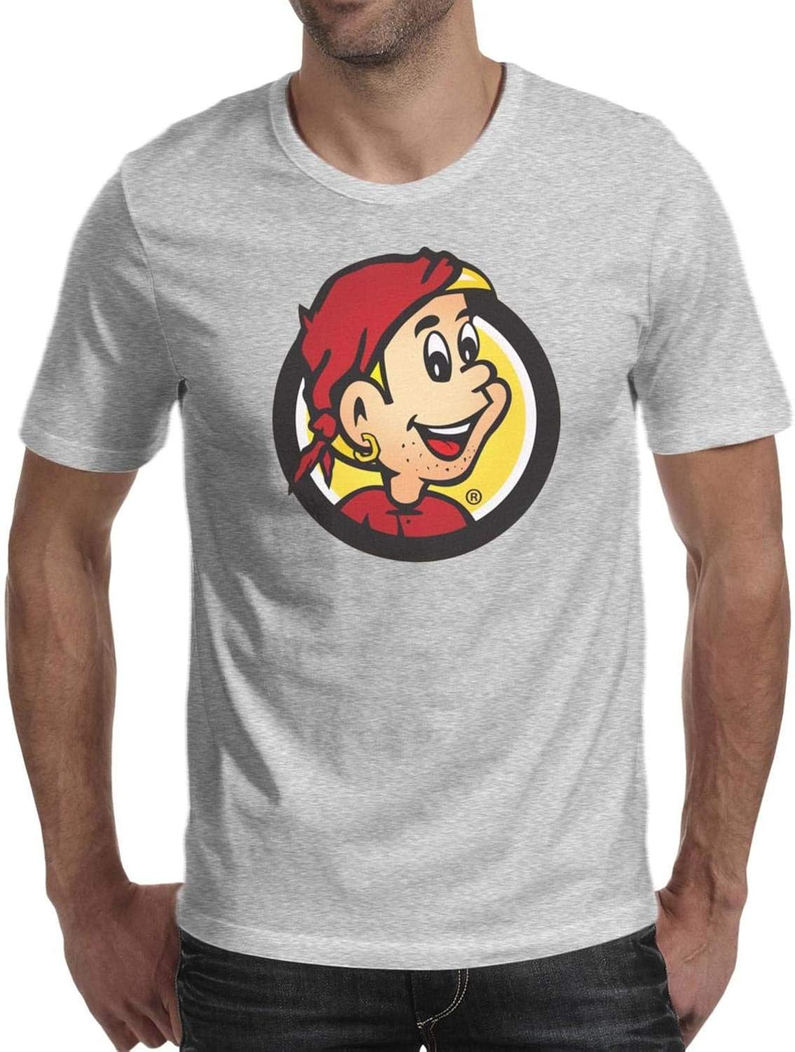 RFRCDRW Men's Hungry Howie's Pizza Logo Short Sleeve T Shirts Loose Humor Breathable T-Shirt