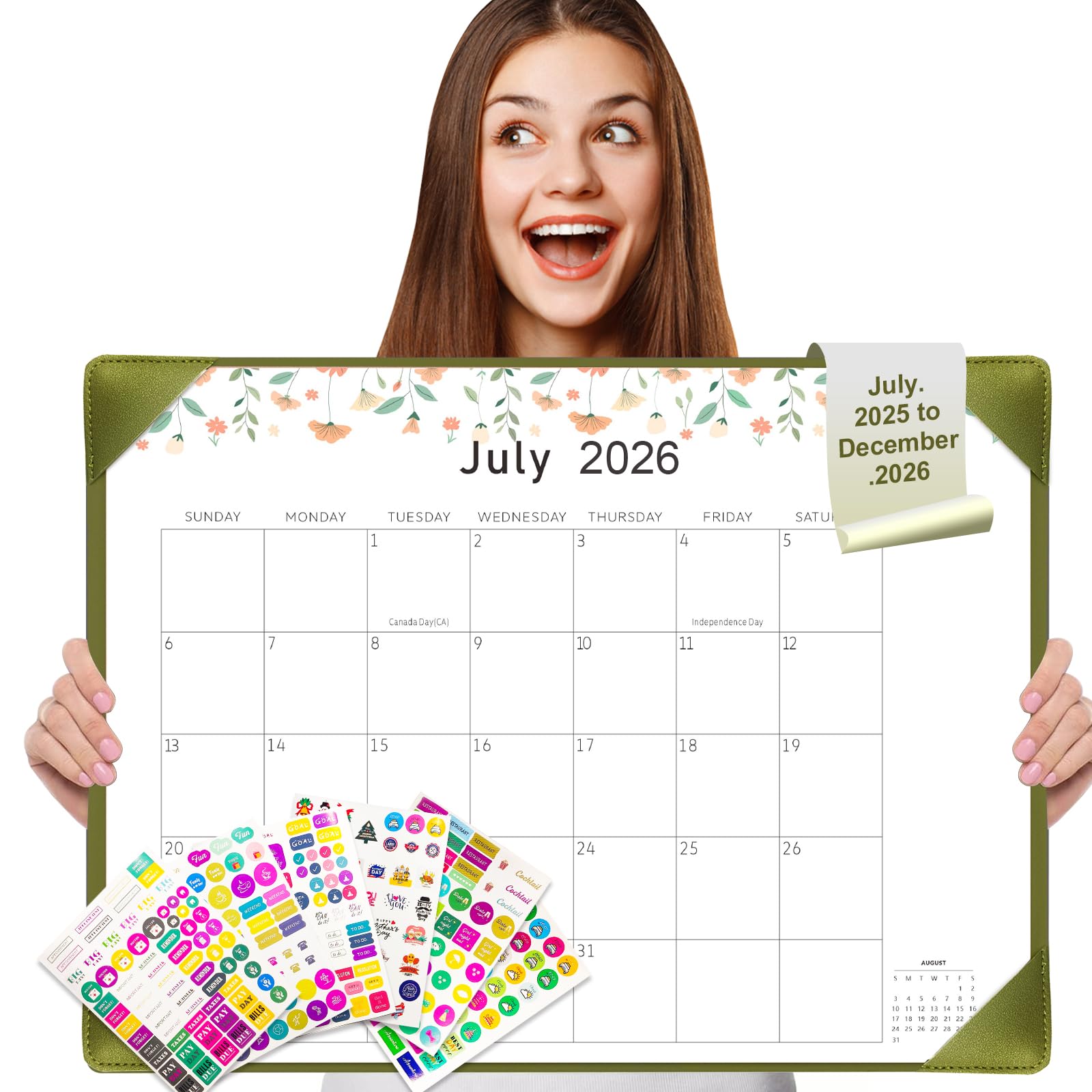 Gannyfer Desk Calendar 2025-2026, Large 2026 Calendar 22