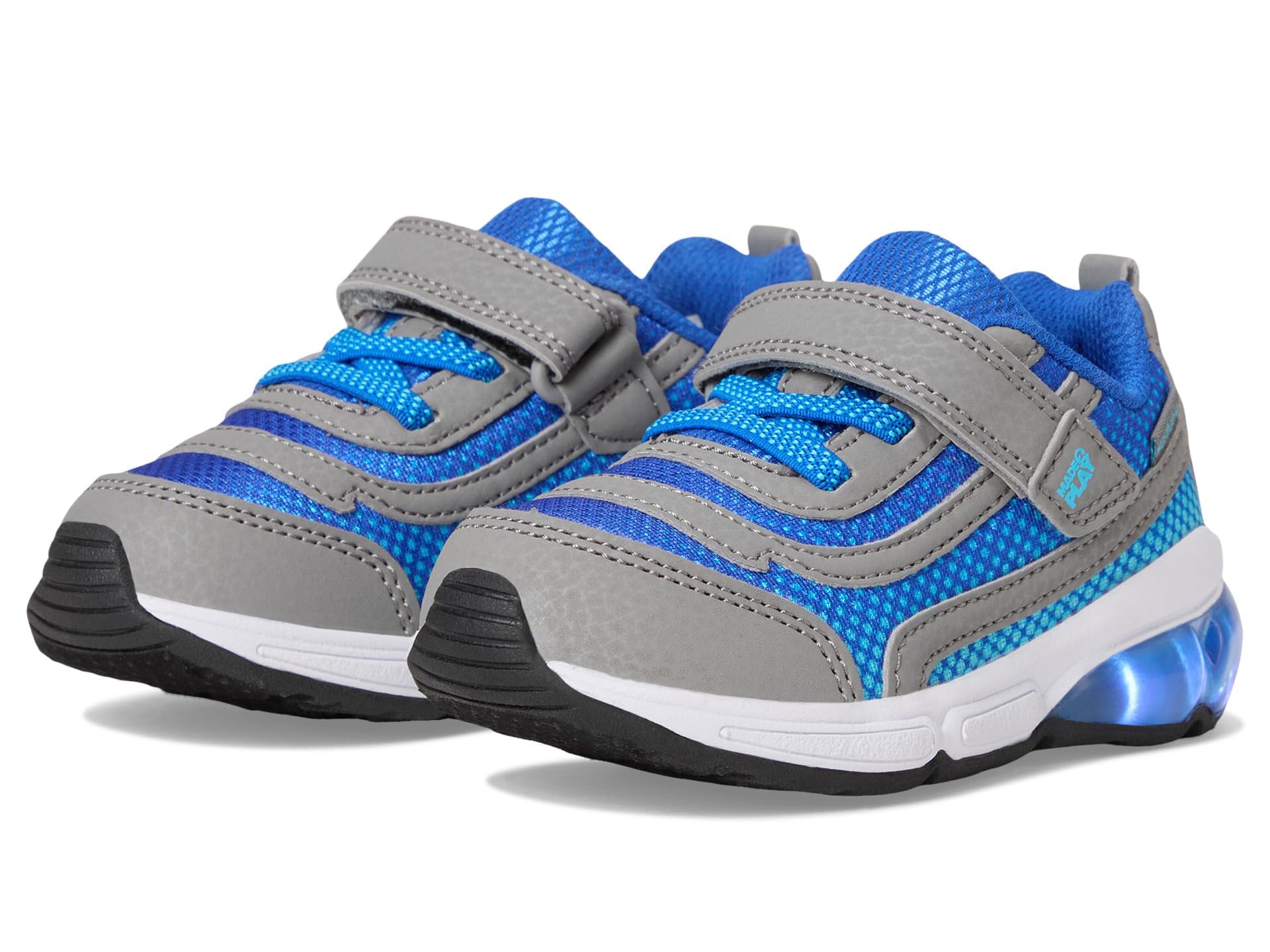 Stride Rite M2P Surge Bounce Sneaker, Grey, 7 Wide US Unisex Little_Kid
