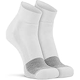 Fox River Wick Dry Triathlon White Quarter 1/4 Crew Sock