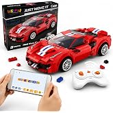 WISEPLAY Building Blocks RC Car Building Kit for Boys &amp; Girls 8-12, STEM Remote Control Car Building Kit Gift