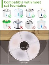 ANKA Cat Fountain Filter 8Pack Replacement Filter for Pet Water Fountains view 6