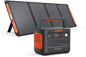 Jackery Solar Generator 1000 v2 with 200W Solar Panel,1070Wh Portable Power Station LiFePO4 Battery,1500W AC/100W USB-C Output, 1Hr Fast Charge for Outdoor,Off-Grid Living,RV,Emergency