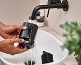Joseph Joseph Easy-Store Toothbrush Holder Caddy Bathroom Storage Matt Black view 3