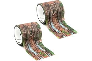 PlayTape Lot de 2 rouleaux de ruban adhésif pour voitures miniatures – Adhère aux surfaces planes, sans résidus, 2 po x 9 m