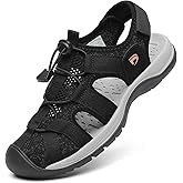 Dannto Women's Sport Sandals Close Toe Mesh Hiking Outdoor Athletic Casual Walking Sandals Water Shoes