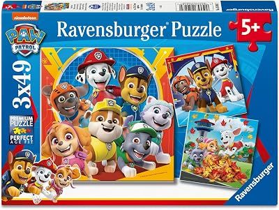 Ravensburger Paw Patrol 3 x 49 Piece Jigsaw Puzzles Kids 5+