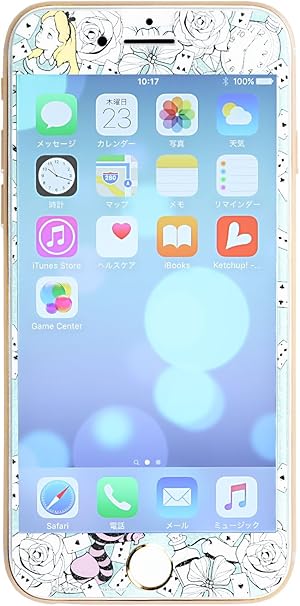 Amazon ディズニー Iphone8 7 6s 6 ガラスフィルム キャラクター 液晶保護フィルム 9h 0 33mm アリス Hamee ハミィ スクリーンプロテクター