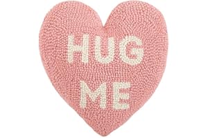 Peking Handicraft 30JES1588C10HT Hug Me Heart Shape Hook Pillow, 10-inch Length