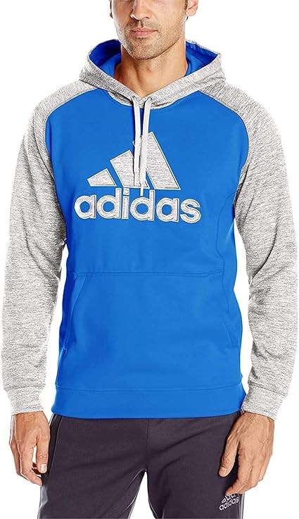 adidas men's team issue fleece logo pullover hoodie