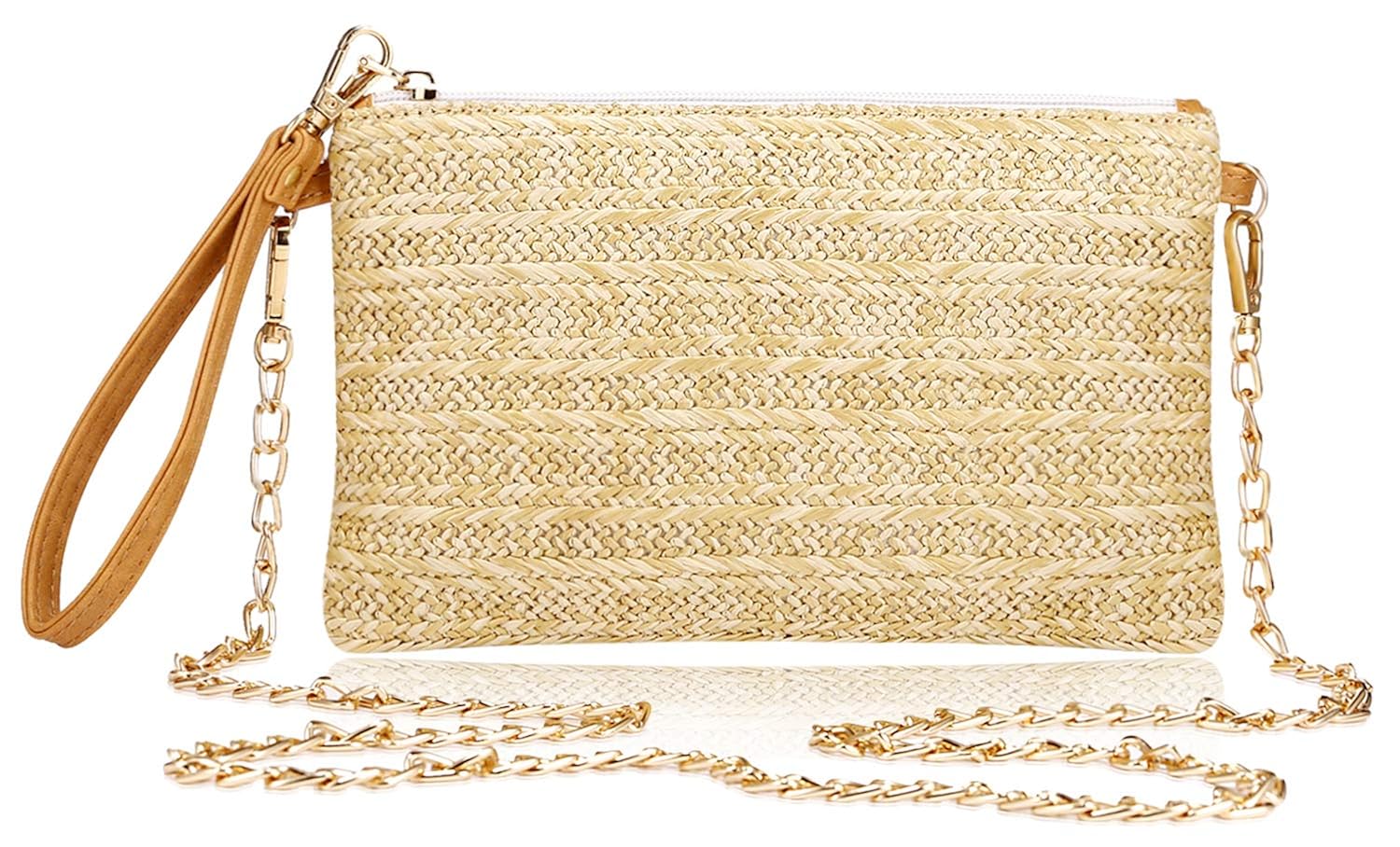 large yellow clutch bag