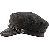 Epoch hats company Men's Greek Fisherman Sailor Fiddler Winter Wool Driver Hat Flat Cap