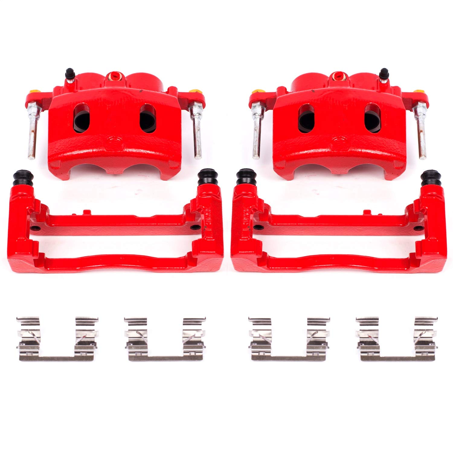 Power Stop Front S4918A Pair of High-Temp Red